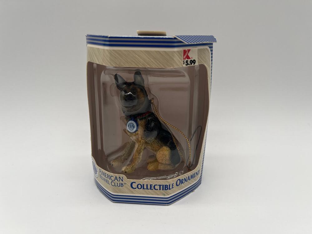 Vintage Trevco American Kennel Club German Shepherd Collectible Ornament